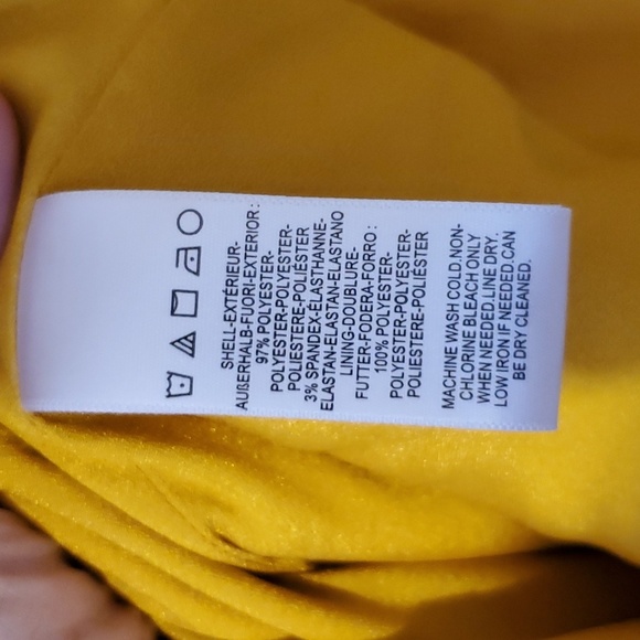 Dress the Population Marigold Yellow Alondra Blouson Sheath Dress Size XS NWT'S - Picture 13 of 16